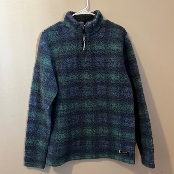 Southern Marsh Jackets & Blazers - Women’s Andover Plaid Sherpa Quarter Zip Plaid Pullover Size XS (GREAT)